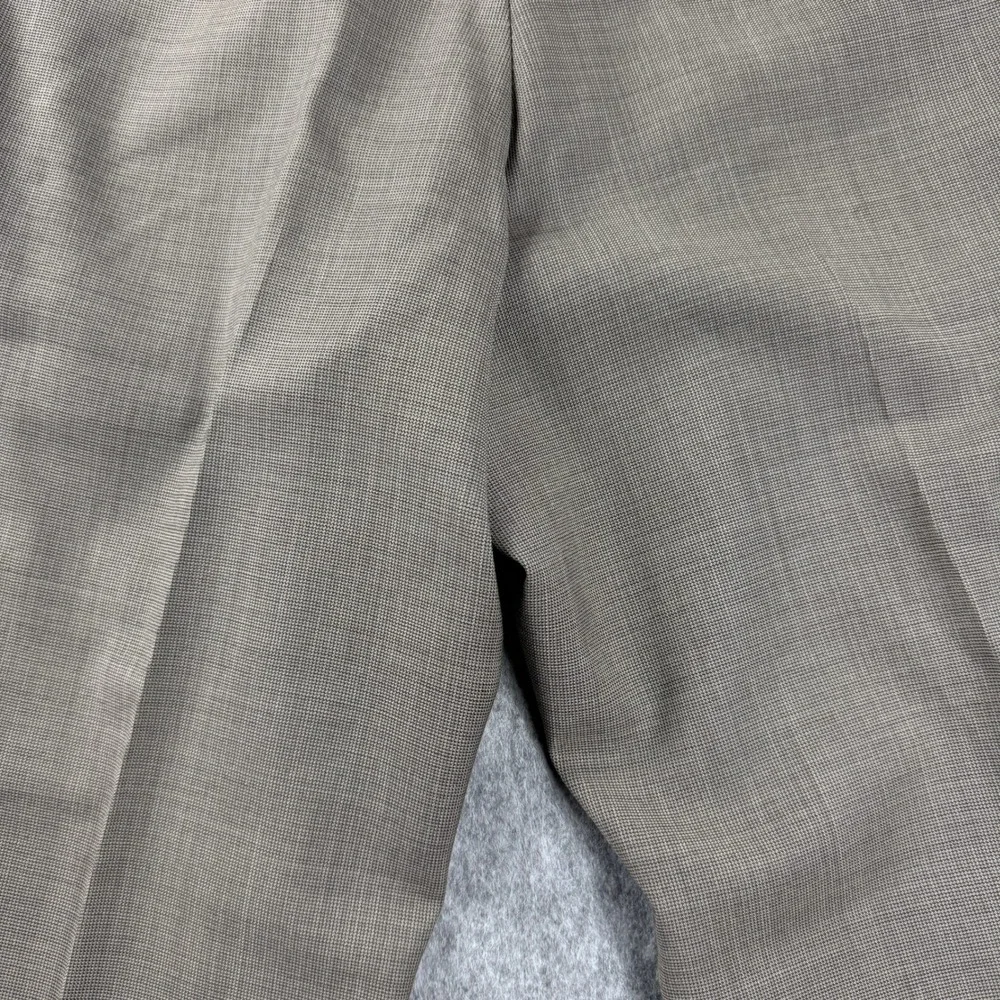 Banana Republic Dress Pants 38x33 Classic Fit Textured Wool Blend Brown Textured
